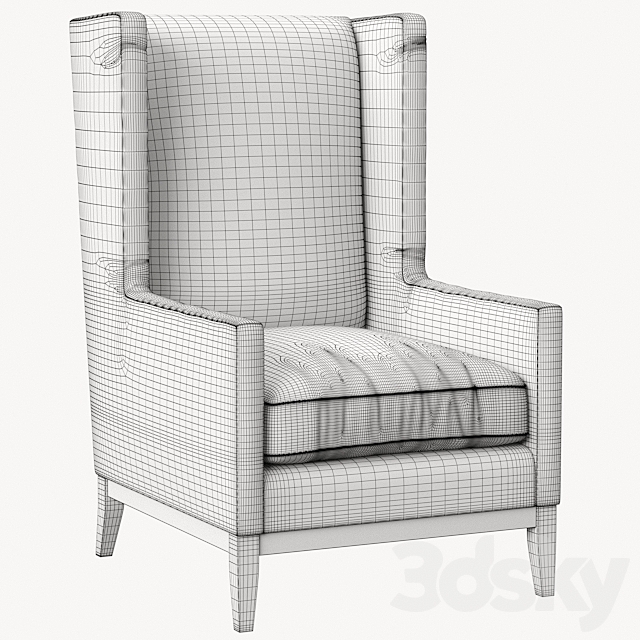 Lennon Chair 3ds Max - thumbnail 3