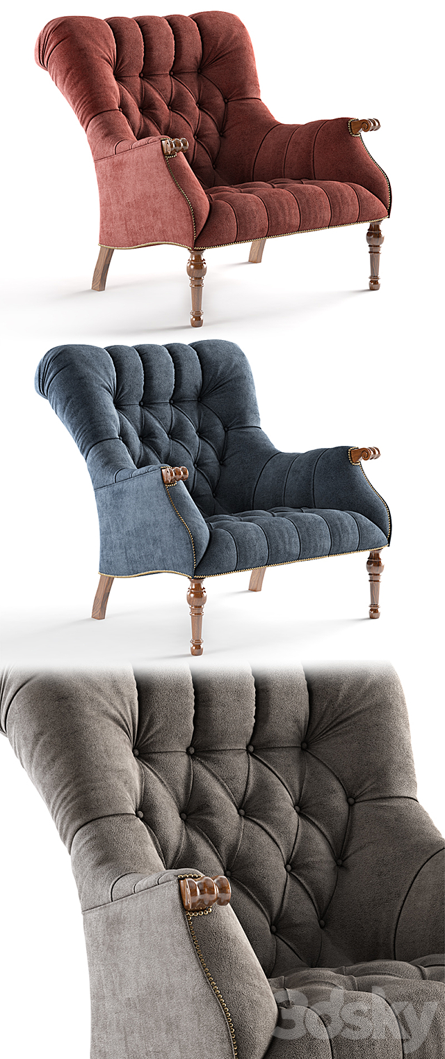 LEOPOLD CHAIR 3DS Max Model - thumbnail 2