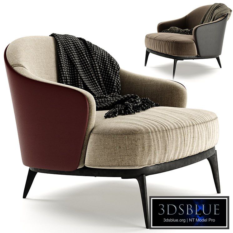 Leslie Armchair 3DS Max - thumbnail 3