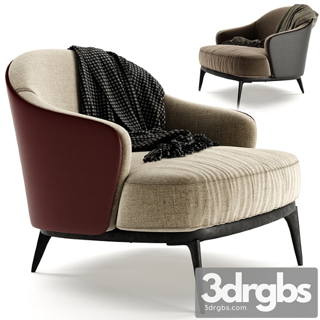 Leslie Armchair 61 3dsmax Download - thumbnail 1