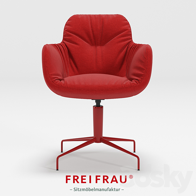 Leya armchair low 3DSMax File - thumbnail 3