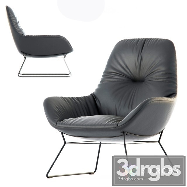 Leya Freifrau Armchair 3dsmax Download - thumbnail 1