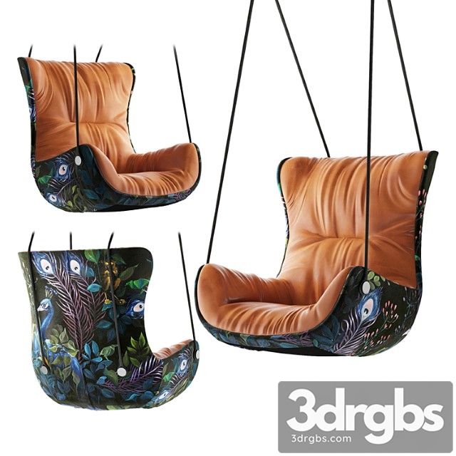 Leya Wingback Swing Seat 3dsmax Download - thumbnail 1