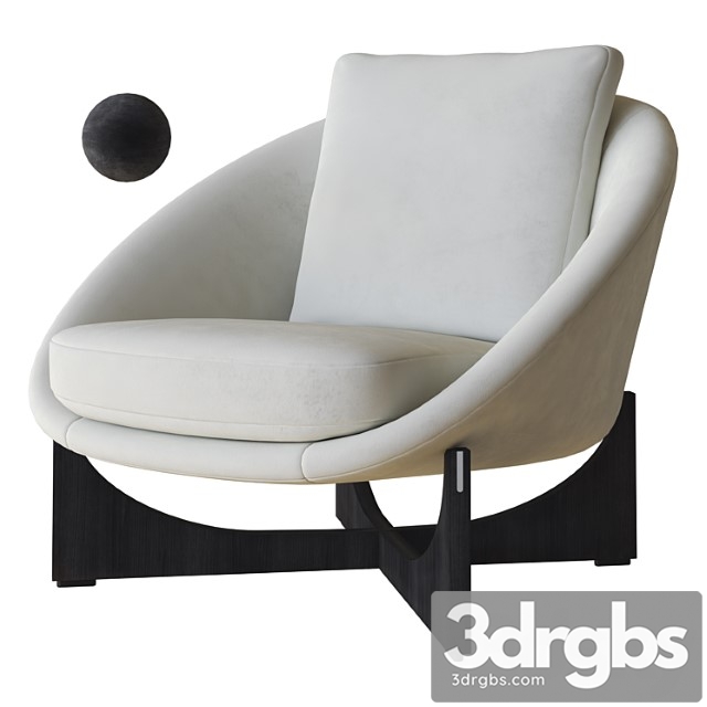 Lido Armchair Minotti 2 3dsmax Download - thumbnail 1