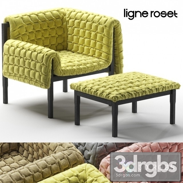 Ligne Roset Armchair 03 3dsmax Download - thumbnail 1