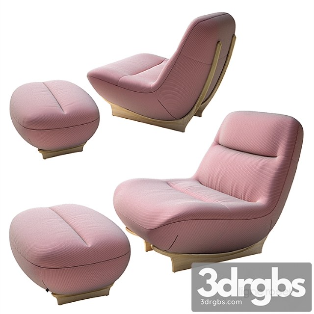 Ligne Roset Manarola Armchair 1 3dsmax Download - thumbnail 1