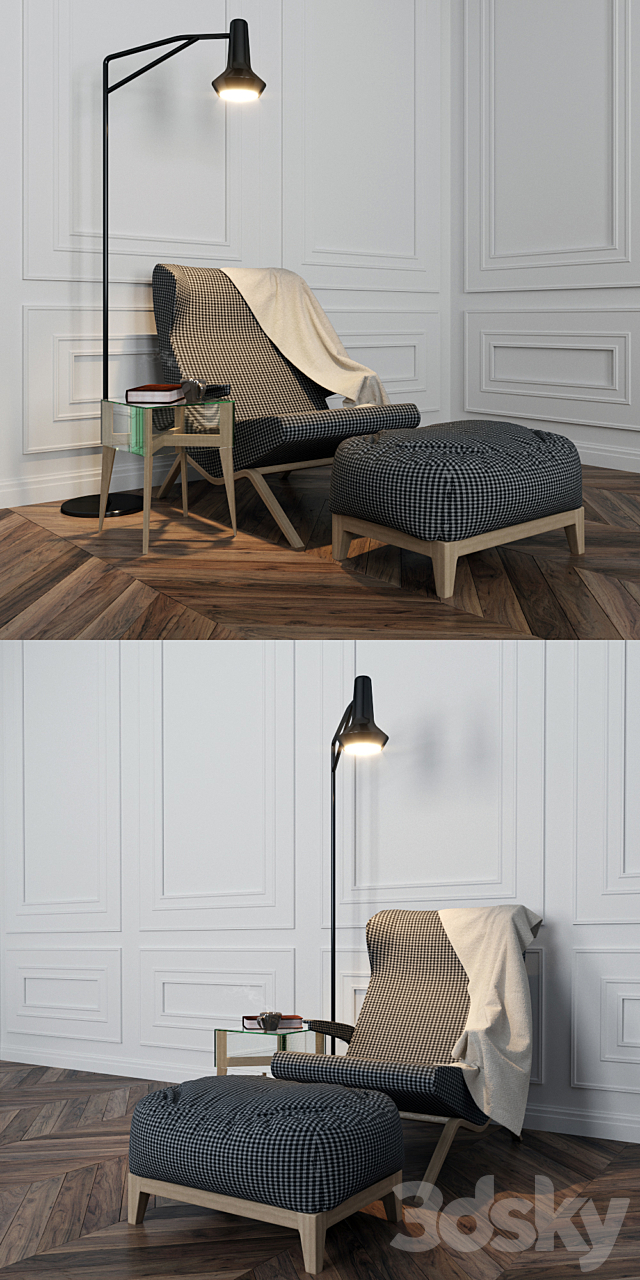 Ligne Roset mix 3ds Max - thumbnail 3