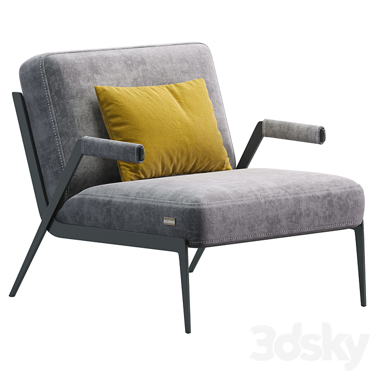 Lima nicoline armchair 3DS Max - thumbnail 1