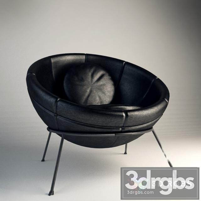 Lina Bo Bardi Bowl Armchair 3dsmax Download - thumbnail 1