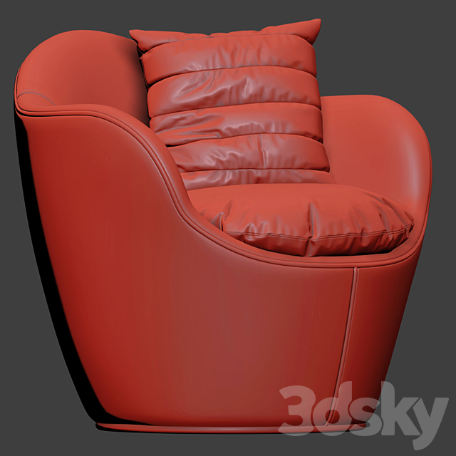 Lína swivel chair 3DSMax File - thumbnail 2