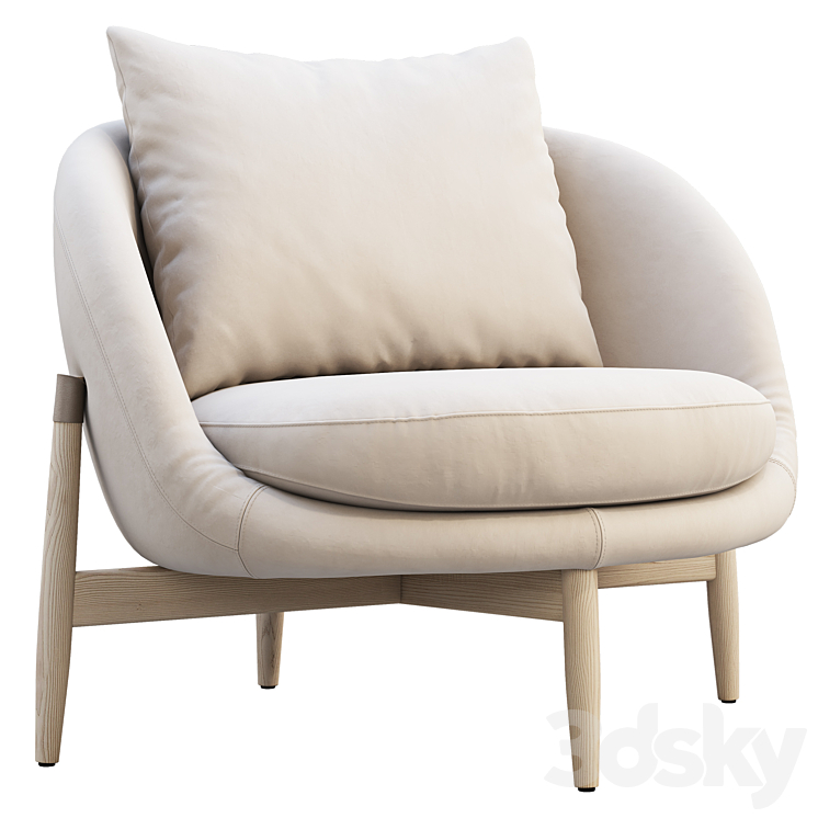 Linteloo heath armchair 3DS Max - thumbnail 1