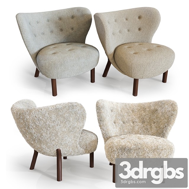 Little petra lounge chair 3dsmax Download - thumbnail 1