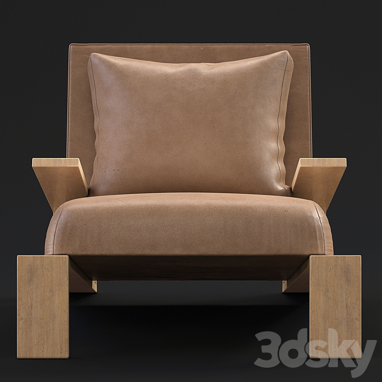 Living chair 3DS Max - thumbnail 2