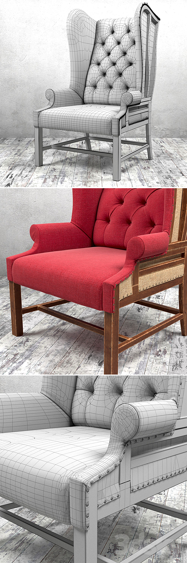 Loft Design Armchair 024 3ds Max - thumbnail 2