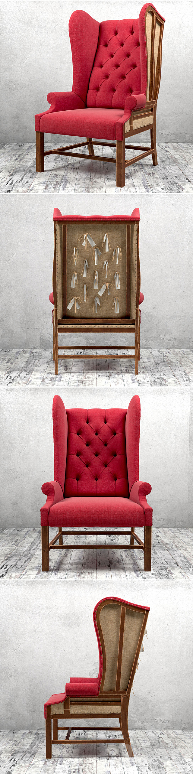 Loft Design Armchair 024 3ds Max - thumbnail 3