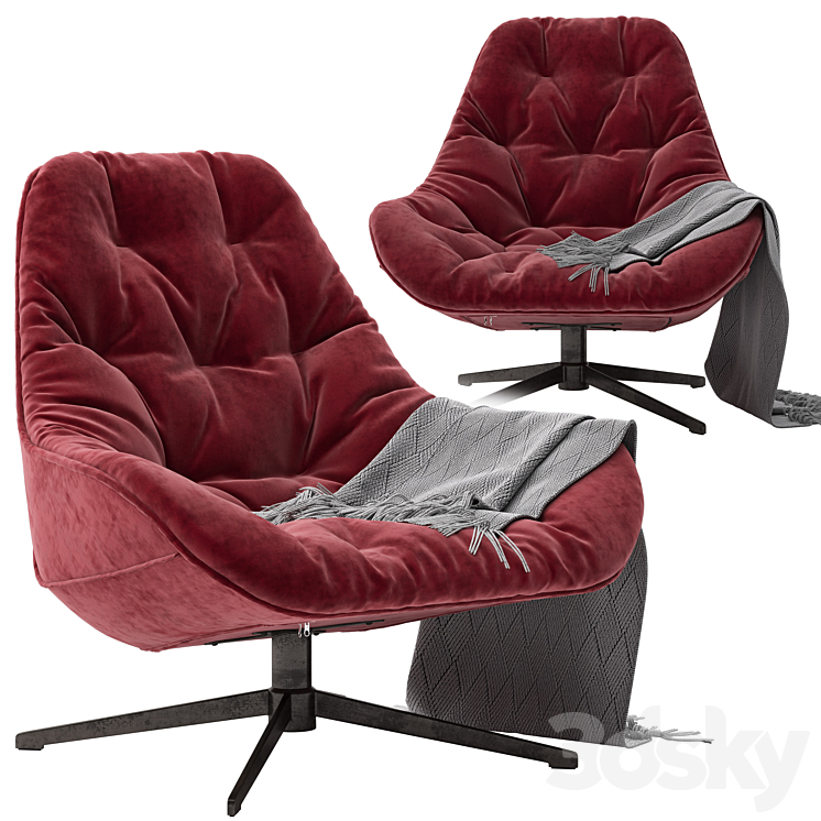 Loftdesigne Armchair 2121 model 3DS Max - thumbnail 1