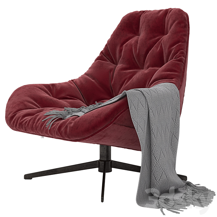 Loftdesigne Armchair 2121 model 3DS Max - thumbnail 2