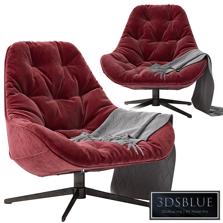 Loftdesigne Armchair 2121 model 3DS Max - thumbnail 3