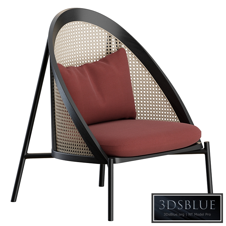 Loie Lounge Chair by Gebrueder Thonet Vienna 3DS Max - thumbnail 3