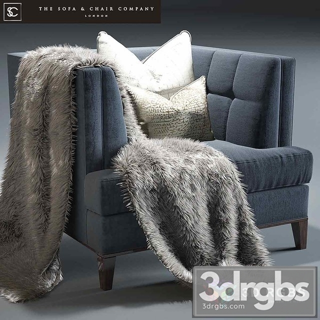 London TC Armchair 3dsmax Download - thumbnail 1