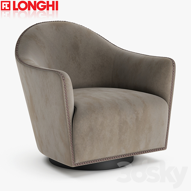 Longhi – Vivienne Armchair 3ds Max - thumbnail 1