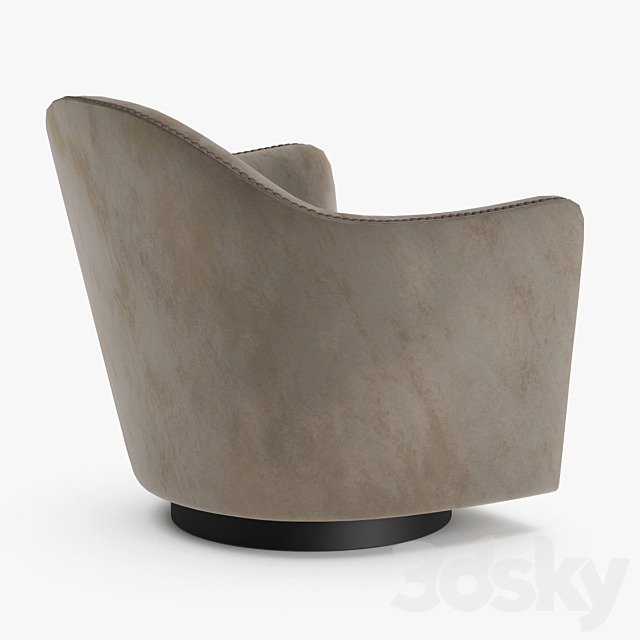 Longhi – Vivienne Armchair 3ds Max - thumbnail 2