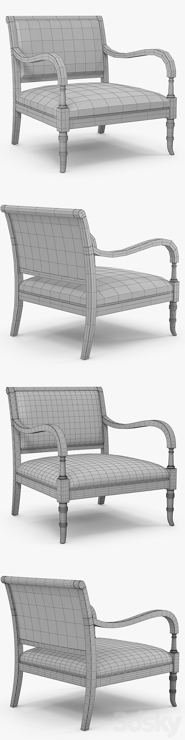 Louise Bradley Jakob Chair 3DSMax File - thumbnail 3