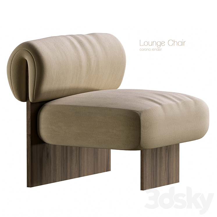 Lounge Chair 3DS Max - thumbnail 1