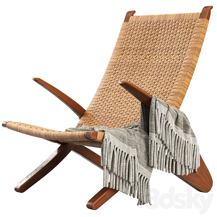 Lounge Chair Dolphin 3DS Max Model - thumbnail 3