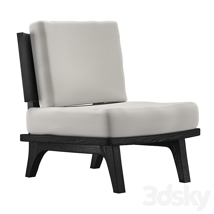 Lounge Chair Hestia 3DS Max Model - thumbnail 2