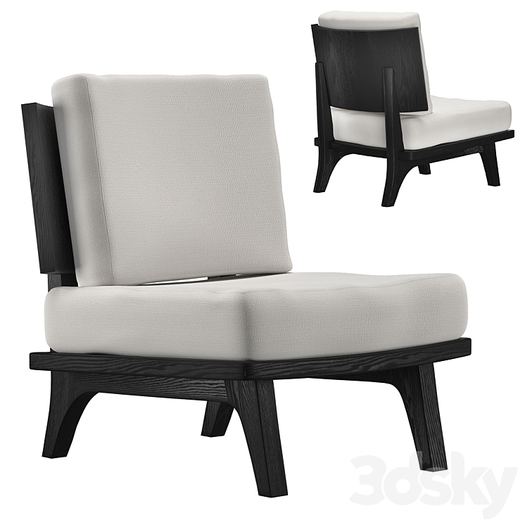 Lounge Chair Hestia 3DS Max Model - thumbnail 3