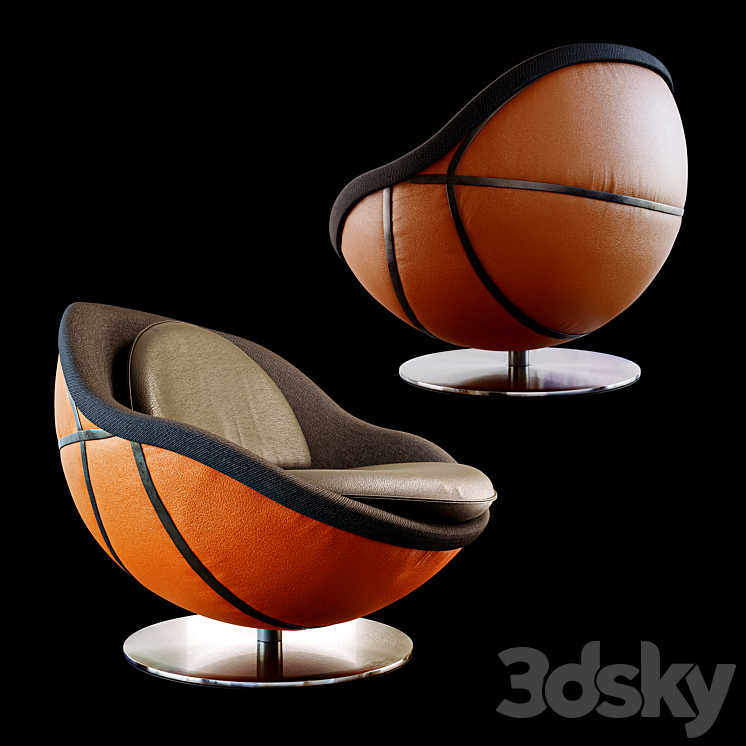 Lounge Chair Nba (lillus \/ Lento) 3DS Max - thumbnail 1