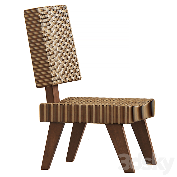 Lounge Chairs by Pierre Jeanneret 3DS Max Model - thumbnail 2