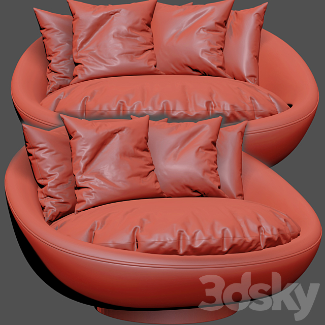 Lounge Chairs Lacoon 3DSMax File - thumbnail 3