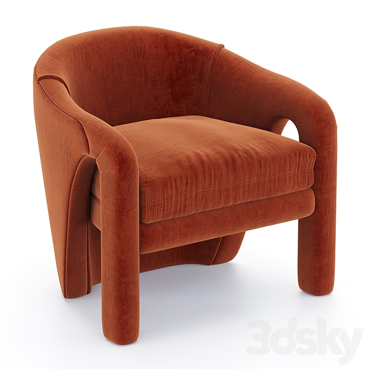 Lounge Chairs Restore 3DS Max Model - thumbnail 1