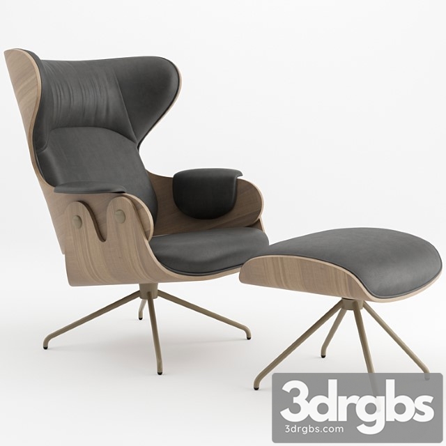 Lounher Armchair by BD Barcelona 3dsmax Download - thumbnail 1