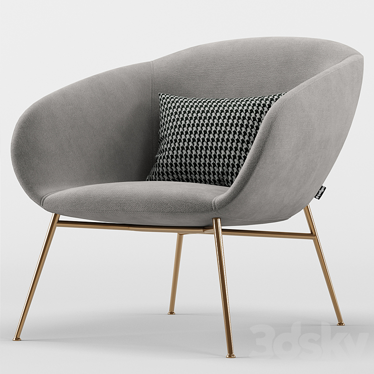 Love armchair – Calligaris 3DS Max - thumbnail 2