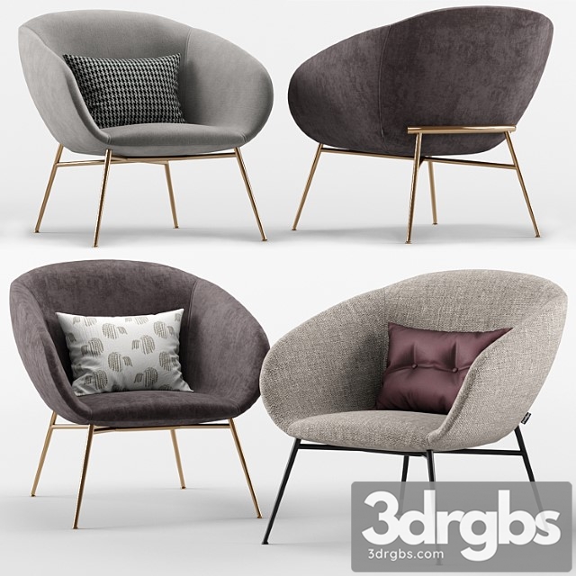 Love Armchair Calligaris 3dsmax Download - thumbnail 1