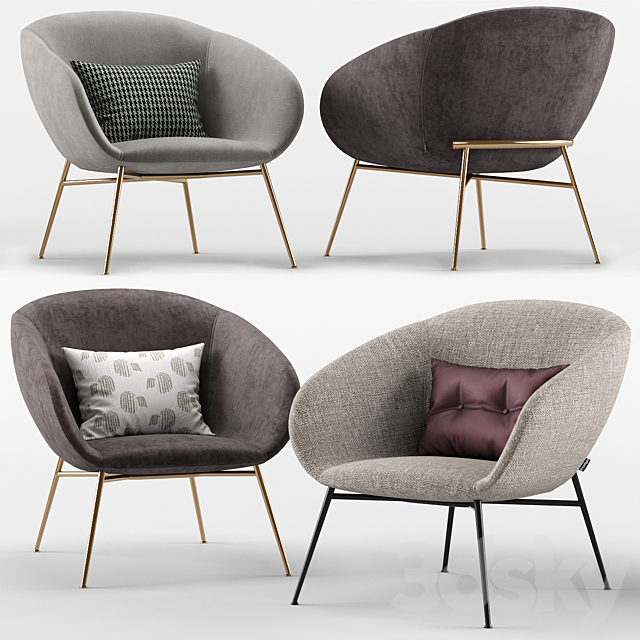 Love armchair – Calligaris 3DSMax File - thumbnail 1