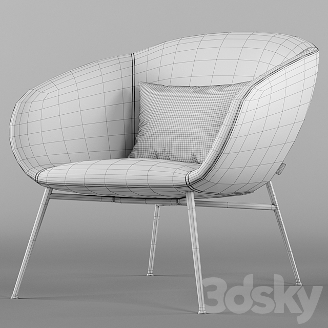 Love armchair – Calligaris 3DSMax File - thumbnail 3