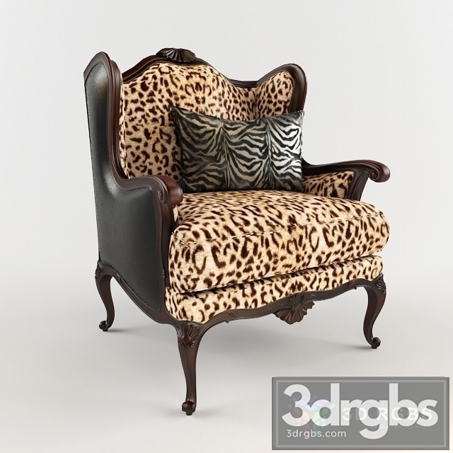 Love My Leopard Chair High 3dsmax Download - thumbnail 1