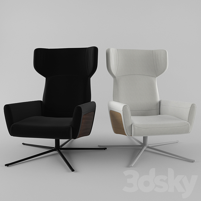 lucca chair 3ds Max - thumbnail 1