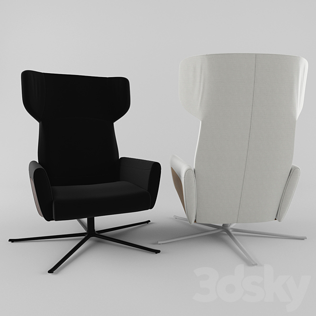 lucca chair 3ds Max - thumbnail 2