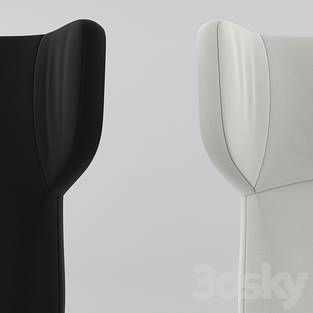 lucca chair 3ds Max - thumbnail 3