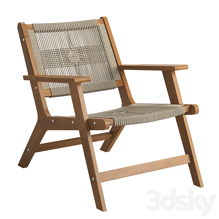 Luna Lounge Chair 3DS Max Model - thumbnail 1