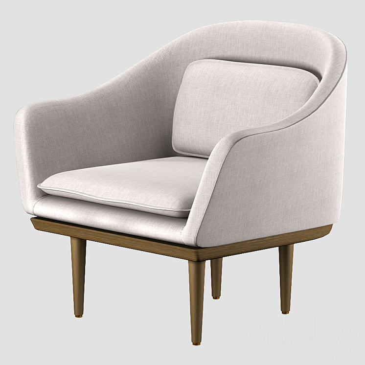 Lunar Lounge Chair Large 3DS Max - thumbnail 1