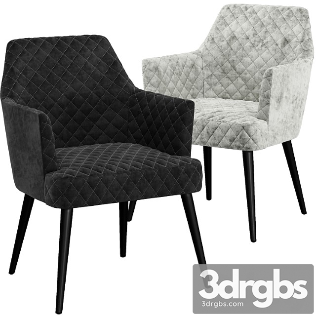 Luxdeco Kirk Dining Chair 3dsmax Download - thumbnail 1