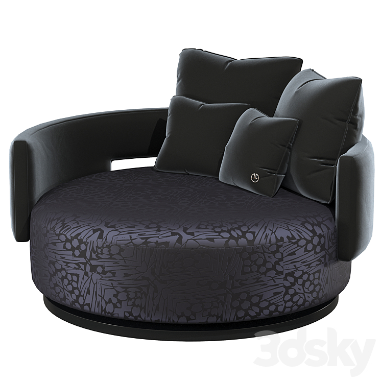 luxence elsa armchair 3DS Max - thumbnail 1