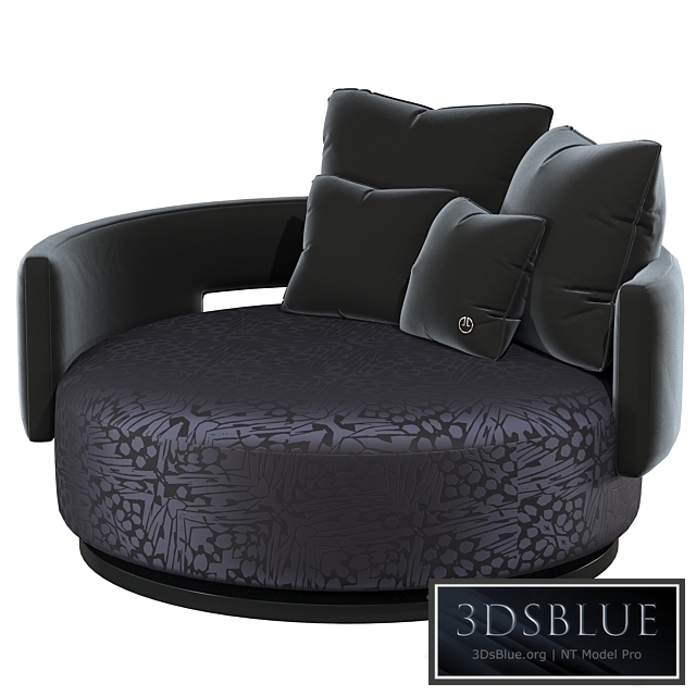 luxence elsa armchair 3DS Max - thumbnail 3