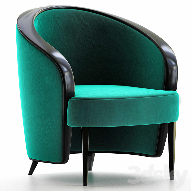 Luxury Waldorf Astoria Club Chair 3DS Max - thumbnail 1